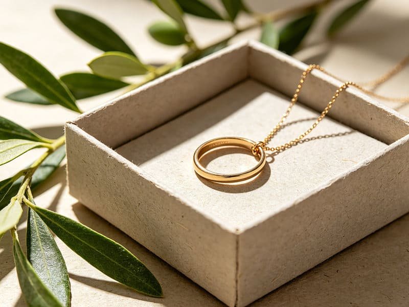 Nachhaltige Schmuckverpackung und umweltschonender Schmuck