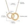 Schmuckset Damen mit Doppelring und Zirkonia – Halskette & Armkettchen aus 18K PVD vergoldetem Edelstahl